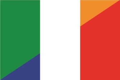 Aufkleber Fahne Flagge Irland-Frankreich verschiedene Größen