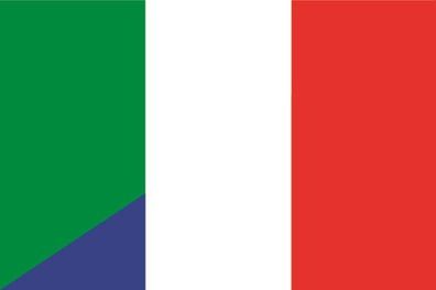 Aufkleber Fahne Flagge Italien-Frankreich verschiedene Größen
