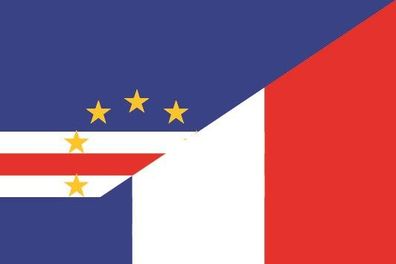 Aufkleber Fahne Flagge Kap Verde-Frankreich verschiedene Größen