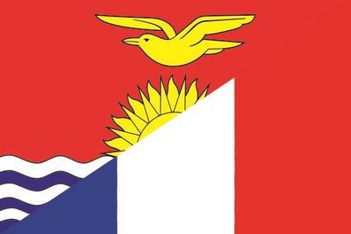 Aufkleber Fahne Flagge Kiribati-Frankreich verschiedene Größen