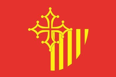 Aufkleber Fahne Flagge Languedoc Roussillon verschiedene Größen