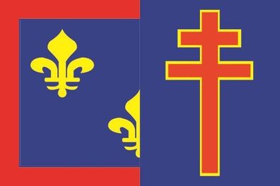 Aufkleber Fahne Flagge Maine et Loire Department verschiedene Größen