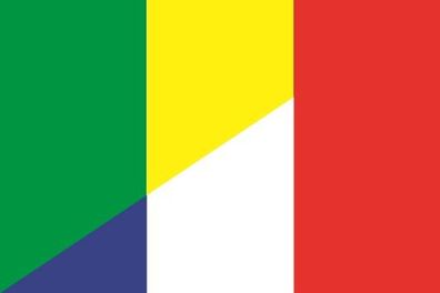 Aufkleber Fahne Flagge Mali-Frankreich verschiedene Größen
