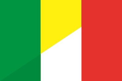 Aufkleber Fahne Flagge Mali-Italien verschiedene Größen
