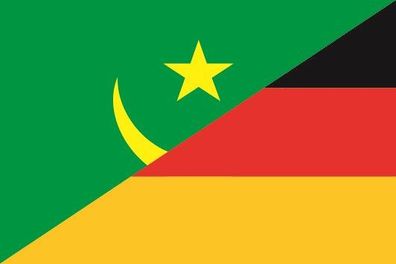 Aufkleber Fahne Flagge Mauretanien-Deutschland verschiedene Größen