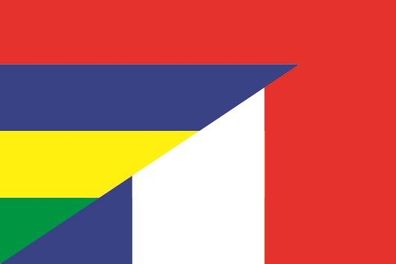 Aufkleber Fahne Flagge Mauritius-Frankreich verschiedene Größen