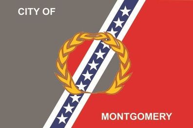 Aufkleber Fahne Flagge Montgomery City Alabama verschiedene Größen