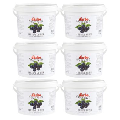 Food-United Fruchtaufstrich Heidelbeere 2x 2kg Eimer fruchtiger von DARBO