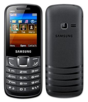 Samsung Manhattan GT-E3309I Schwarz DualSim MP3 Kamera Bluetooth microSD Tasten ...