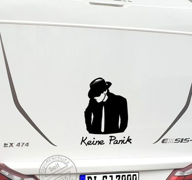 Udo Keine Panik Aufkleber 60x45cm S040 für Bus Wohnmobil Auto Wand - Farbwahl