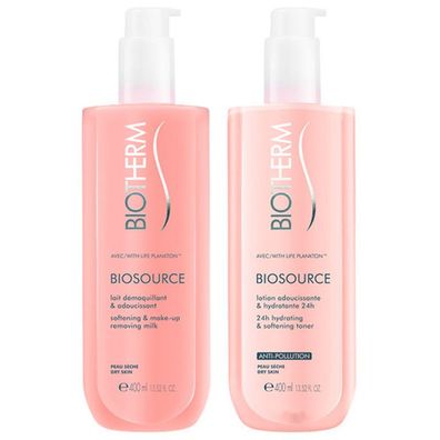 Set mit Damenkosmetik Biosource Duo Biotherm (2 pcs) Trockene haut
