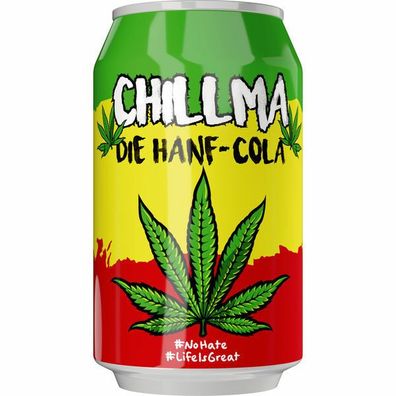 24 Dosen Chillma Hanf Cola a 0,33 L Hanfcola ink. EINWEG Pfand Chill ma