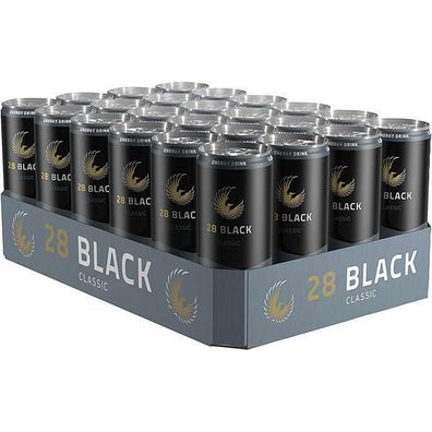 28 Black Classic Energy Drink 24x0,25 L Dose Einweg Pfand