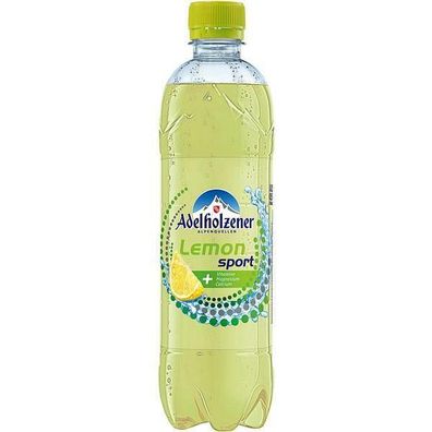 Adelholzener Lemon Sport 0,50 L Flasche, 18er Pack (18x0.50 L ) Einweg-Pfand