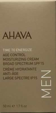 AHAVA Men Age Control Feuchtigkeitscreme SPF 15 Anti-Aging Alcohol Free 50ml