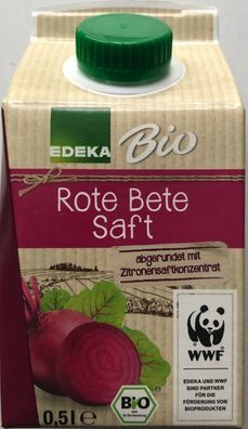Bio EDEKA Rote Bete-Saft 8 er Pack (8x0,5l )
