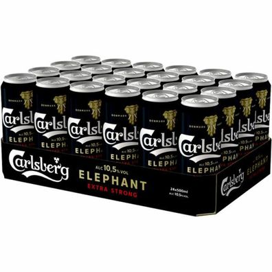 Carlsberg Elephant Extra Strong 10,5% vol. 0,50L Dose, 24er Pack Einweg-Pfand