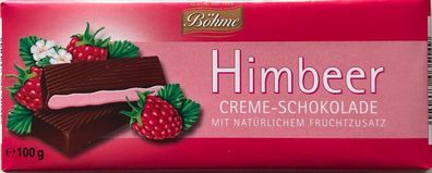Böhme Himbeer Creme Schokolade 100g, 20er Pack (20x100g)