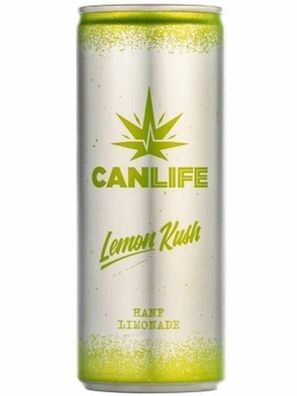 Canlife LEMON KUSH HANF Limonade 250ml Dose, 24er Pack (24x0,25L) EINWEG PFAND