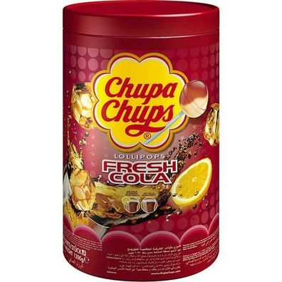 Chupa Chups Cola-Lutscher, Fresh Cola, Lolly 100 Stück