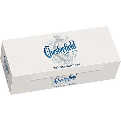 Chesterfield Blau 1000 Filterhülsen Hülsen Zigarettenhülsen 5x200er Pg.
