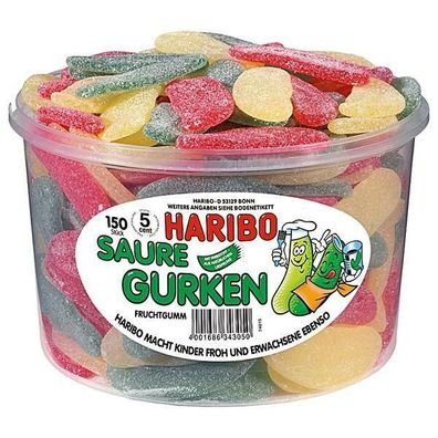 Haribo Saure Gurken Fruchtgummi 150 Stück