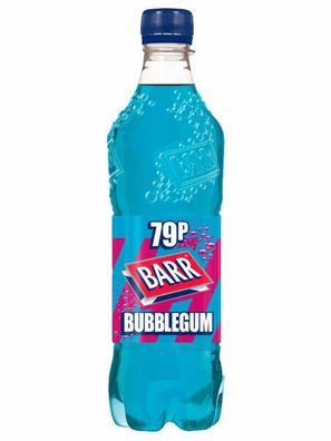 BARR Bubblegum 500 ml Flasche, 24er Pack (24x0,5 L) EINWEG PFAND
