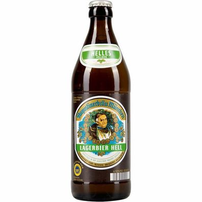 Augustiner Lager hel Vol. 5,2 % 0,5L Flasche, 20er Pack (20x0,5L) Mehrweg-Pfand