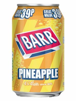 BARR Pineapple 330 ml Dose, 24er Pack (24x0,33 L) EINWEG Pfand