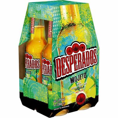 Desperados Mojito 5,9 % Vol. 0,33 L Flasche, 24er Pack (6x4/0,33L) Mehrweg-Pfand