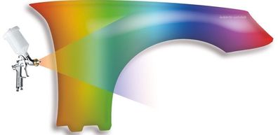 Kotflügel in Wunschfarbe Lackiert passend für VW T4 kurzer Vorbau