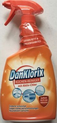 Dan Klorix Küchen-Reiniger - mit Aktiv-Chlor - 750 ml