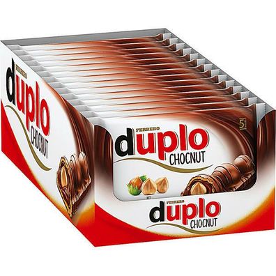 Ferrero Duplo Chocnut 5er Multipack Schokolade Schokoriegel 14x5/26g Packung