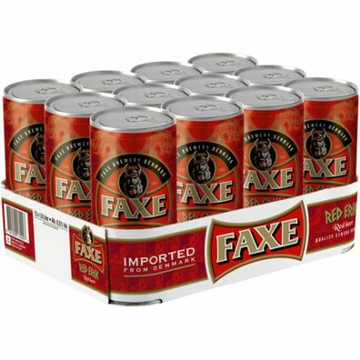 Faxe Red Erik 6.5% vol. Bier 1,0L Dose, 12er Pack (12x1L) EINWEG Pfand