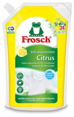 Frosch Citrus Voll-Waschmittel 1,8 L Beutel