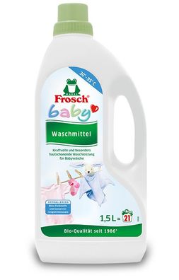 Frosch Baby Waschmittel Flüssig-Waschmittel Hautschonend Allergiker 21 WL 1,5l