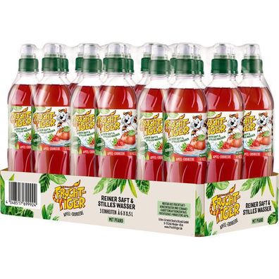 Frucht Tiger Apfel-Erdbeere 18x0.50l Fl.