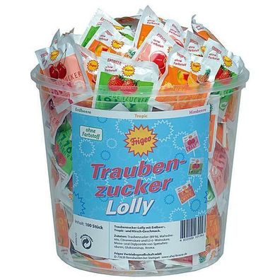 FRIGEO Traubenzucker-lolly 1x100 Stück