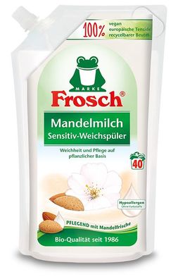 Frosch Pflege Weichspüler Mandelmilch hypoallergen vegan hautfreundlilch 8 x 1l