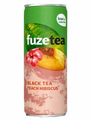 Fuzetea Black Tea Peach Hibiscus (24 x 0,25 Liter Dosen)