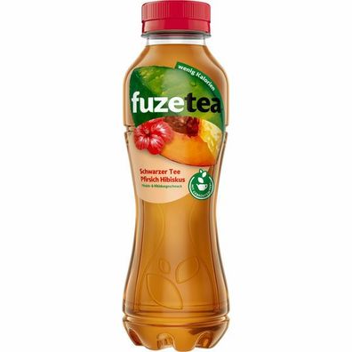 Fuze Tea Schwarzer Tee Pfirsich Hibiskus 12x0.40l Einweg-Pfand