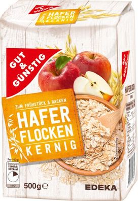 G&G Haferflocken kernig 15x500g Packung
