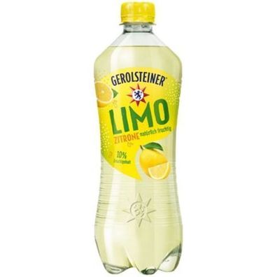 Gerolsteiner Zitronen-Limonade zuckerreduziert, 6x0.75l Flasche, Einweg-Pfand