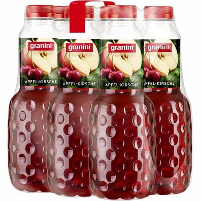 granini Trinkgenuss Apfel-Kirsch 1 L Flasche, 6er Pack (6 x 1 L) Einweg-Pfand