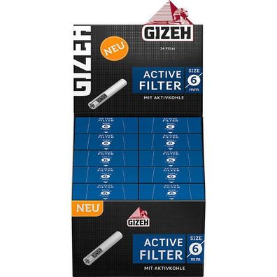 GIZEH BLACK ACTIVE FILTER 6 MM 10x34er Pg