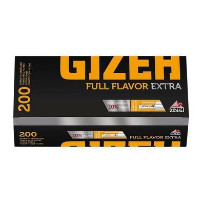 Gizeh Full Flavor Extra, Filterhülsen Hülsen Zigarettenhülsen 5x200er Pg.