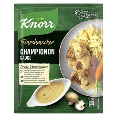 Knorr Feinschmecker Champignon Sauce 37g, 22er Pack ( 22x37g )