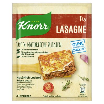 Knorr Natürlich Lecker! Lasagne 43 g Beutel, 19er Pack (43gx19)