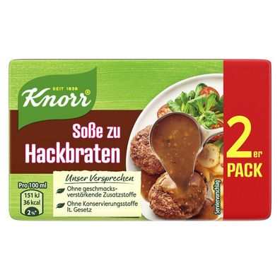Knorr Soße zu Hackbraten ergibt 2 x 250 ml 48g Packung, 18er Pack (48gx18)