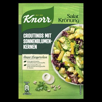 Knorr Salatkrönung Croutinos mit Sonnenblumenkernen 25gBeutel, 20erPack (20x25g)